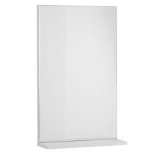 Laundry mirror with shelf, white