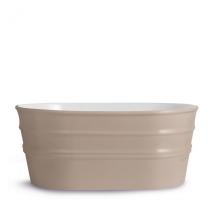 Oval Countertop/Wall-hung Washbasin Tinozza Matt Clay