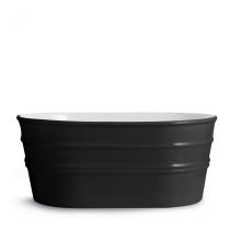 Oval Countertop/Wall-hung Washbasin Tinozza Deep Black