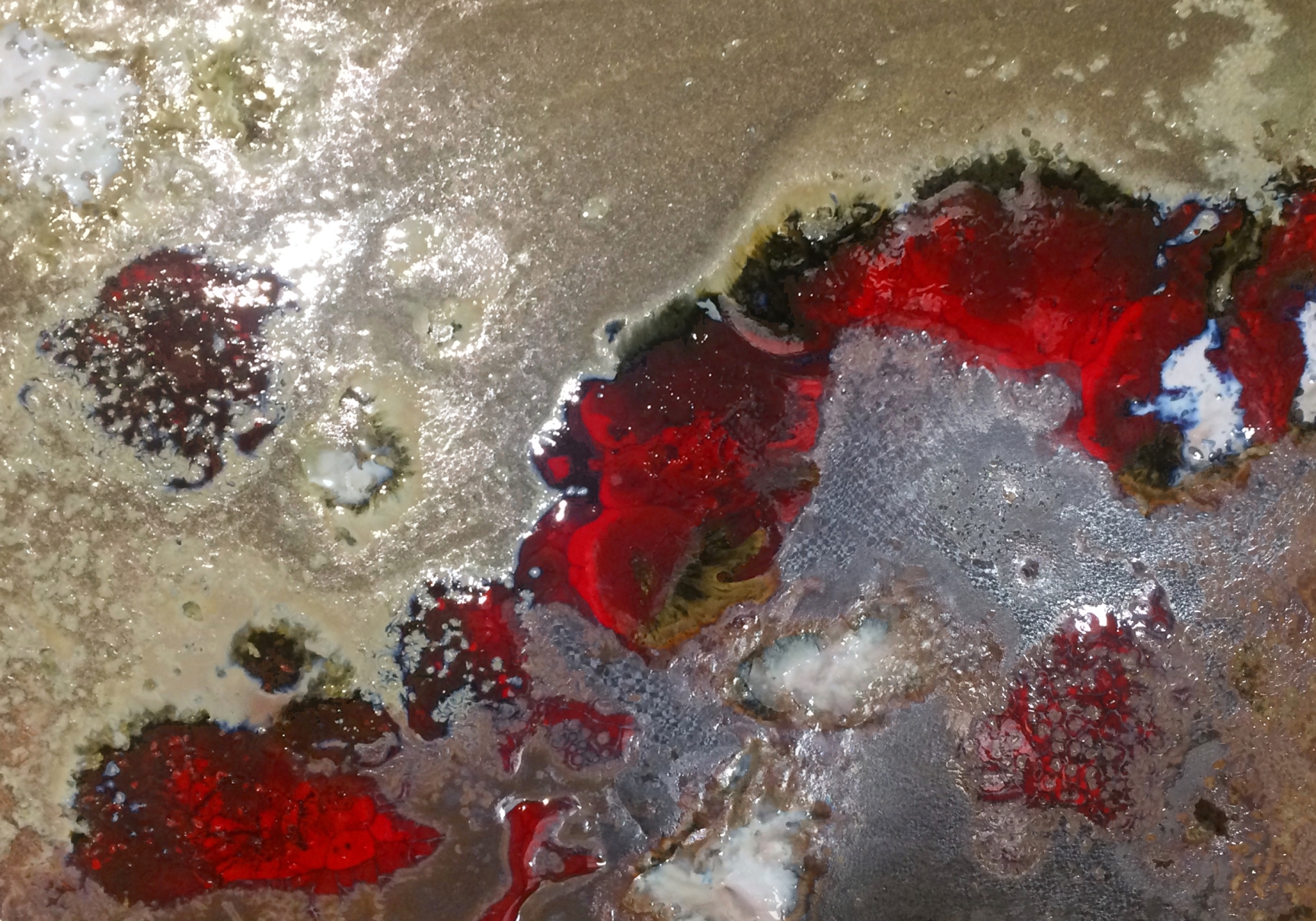 Table and stool in lava stone Friends Red Rocks