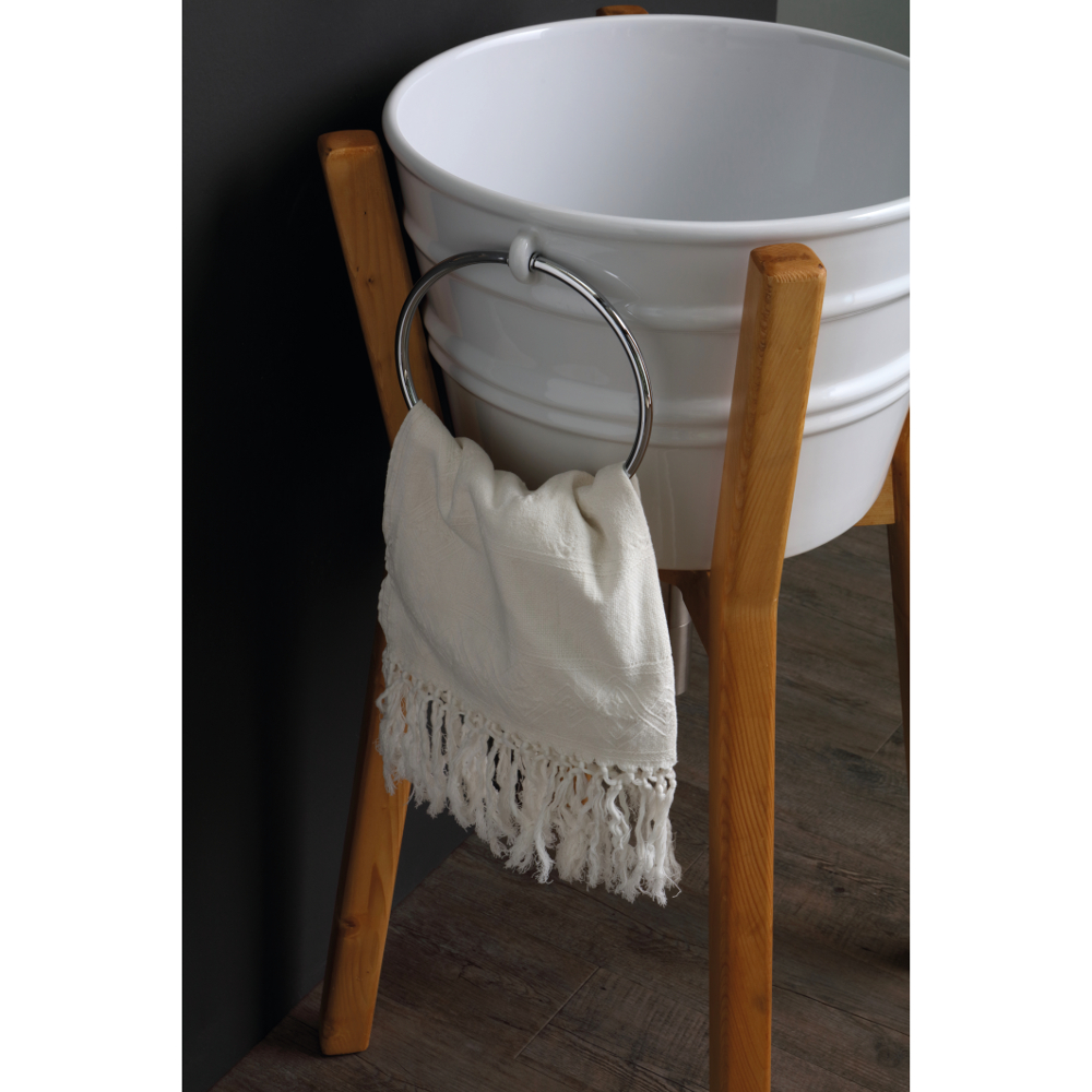 High wooden washbasin cabinet Bacile