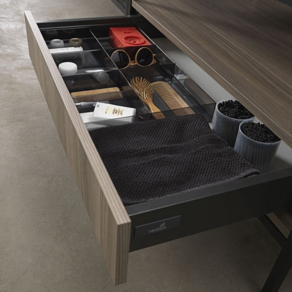 Washbasin unit with ocritech sink and drawer Skema