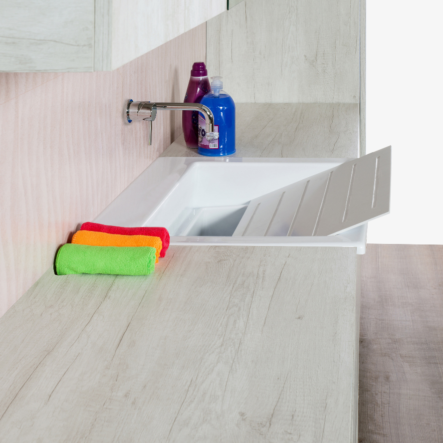 Bathroom/laundry wall-hung composition cm 270 Unika