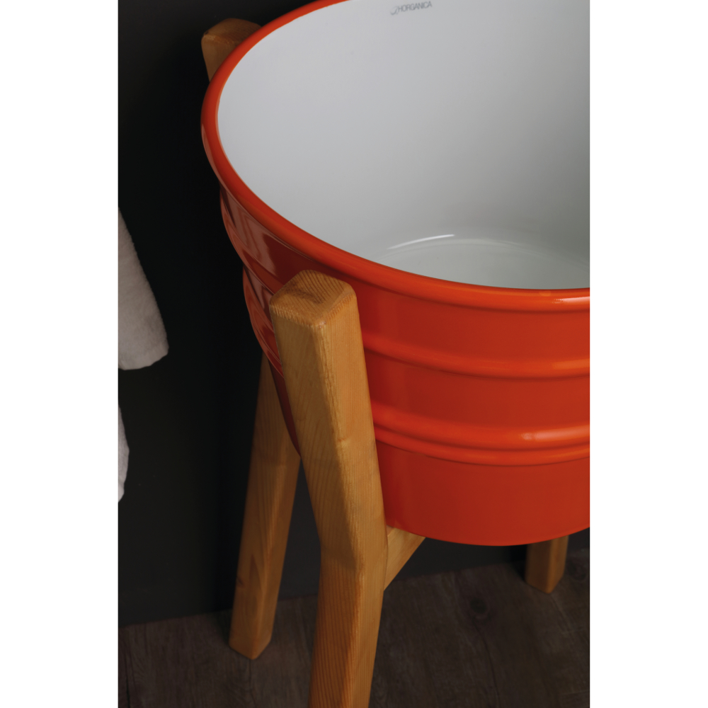High wooden washbasin cabinet Bacile