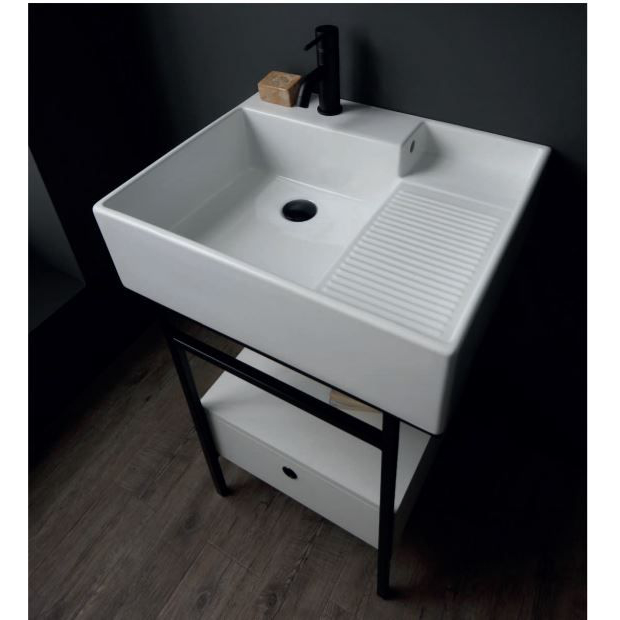 Washbasin structure with drawer cm 60x50xH70 Quadrello