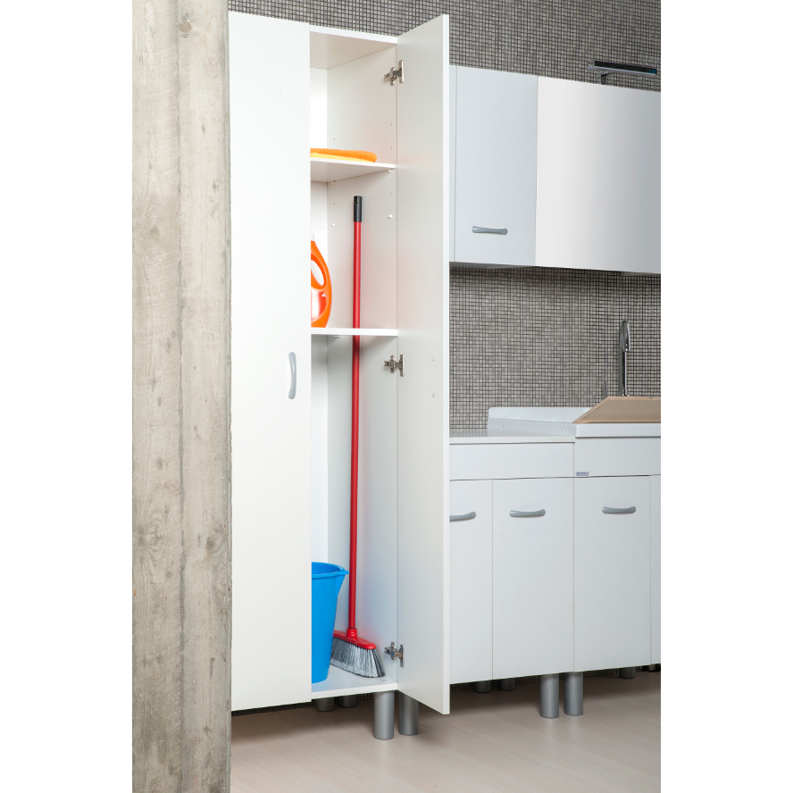 Complete laundry MT 1.80 with bases, wall units and column