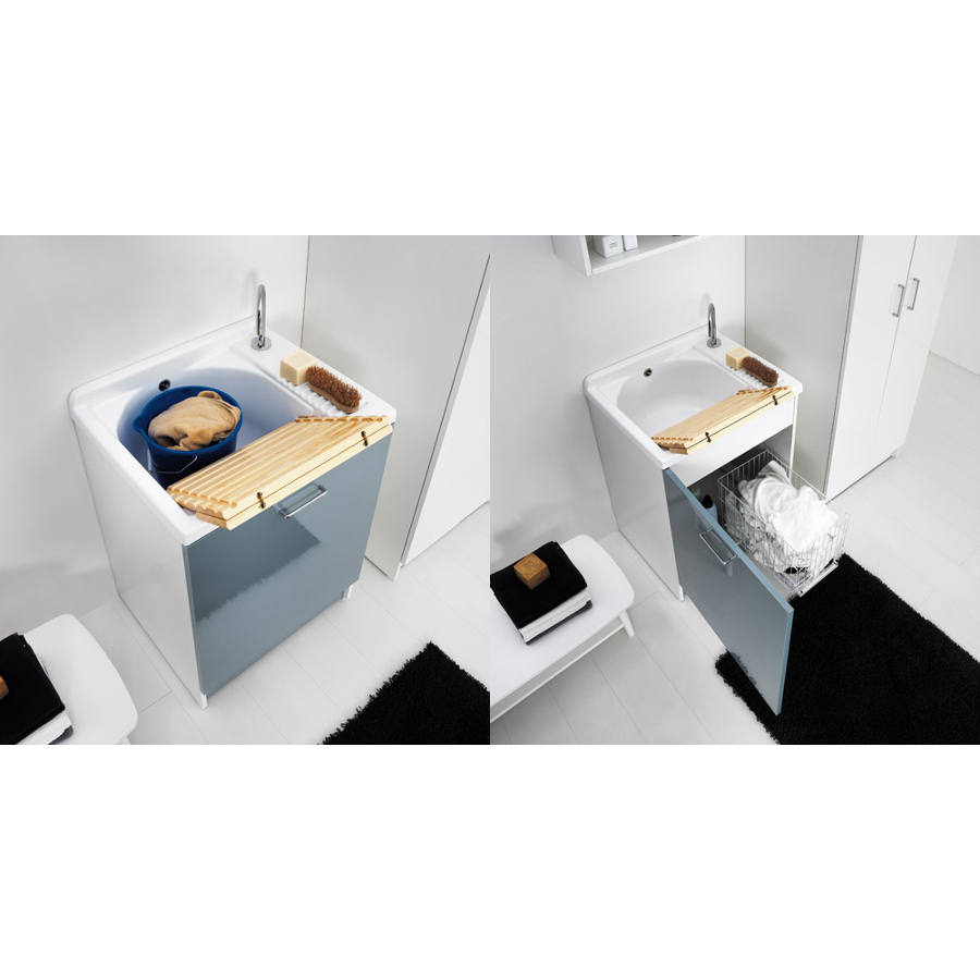 Indoor washtub with laundry basket 65x55xH89 Active Wash Static