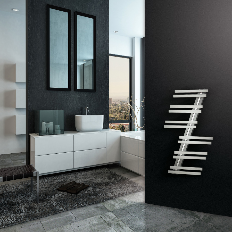 Stainless steel towel radiator H943xL596 mm Insigna
