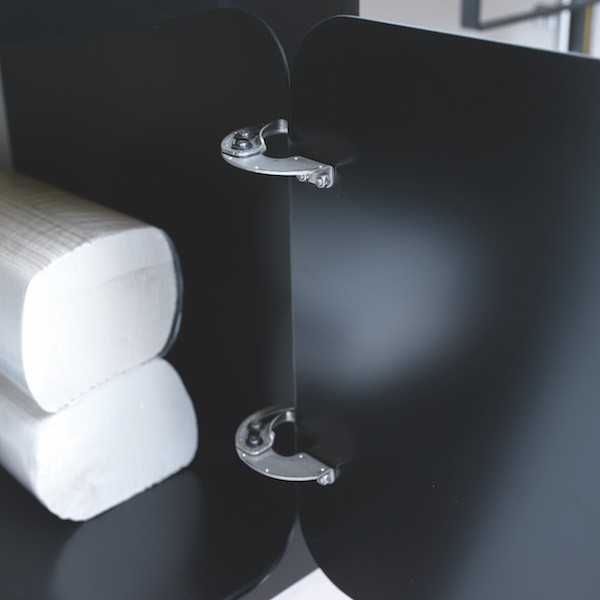 Washbasin unit 60x50 with ceramic washbasin Alluminium