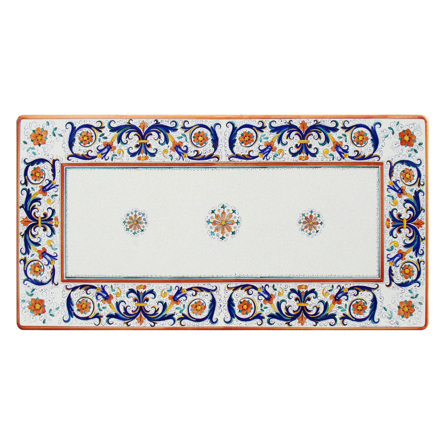 Rectangular lava stone  tabletop Ricco Deruta