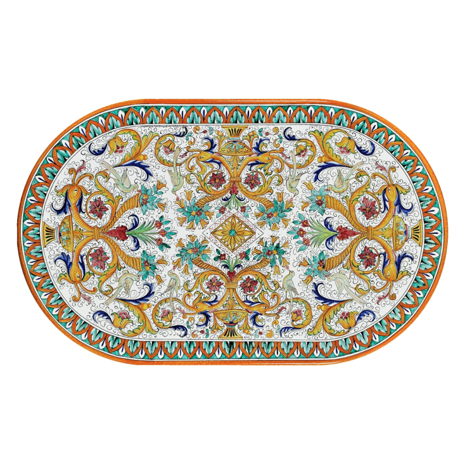 Oval lava stone  tabletop Venezia