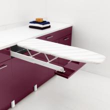 Laundry cabinet with pull-out ironing board