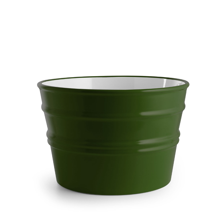Round Countertop/Wall-hung Washbasin Bacile Glossy English Green