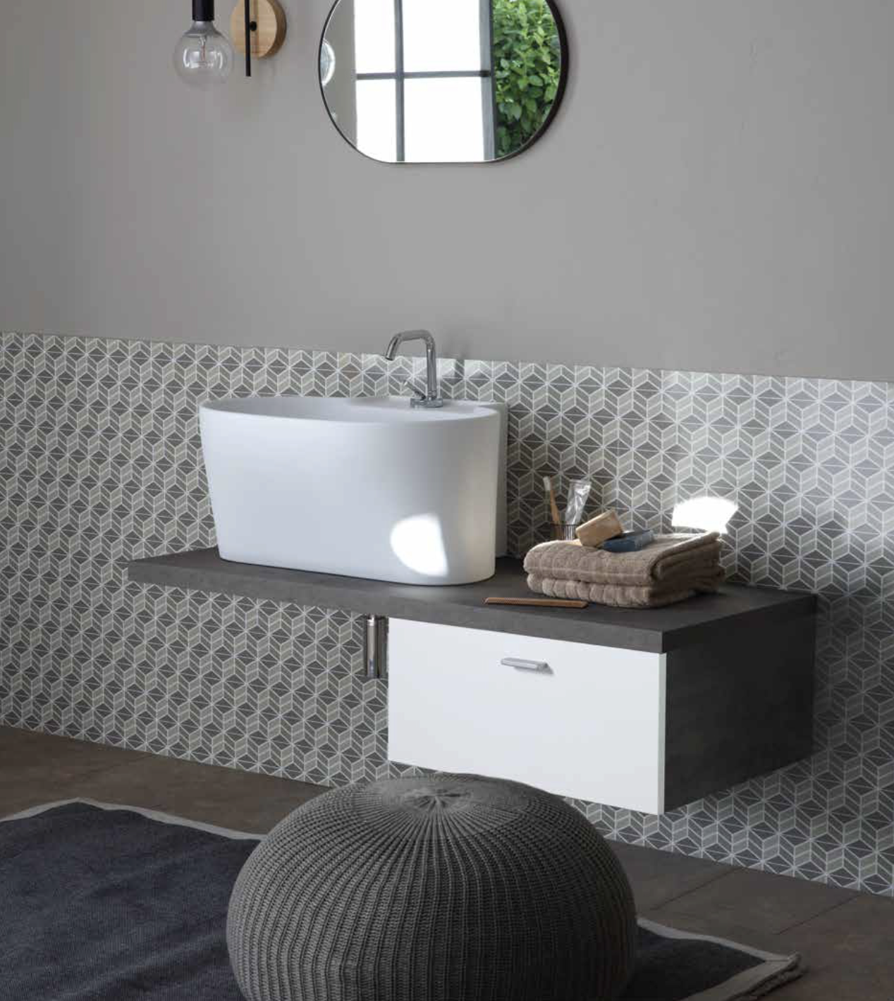 Firmiana bathroom compositions to furnish with taste and functionality.