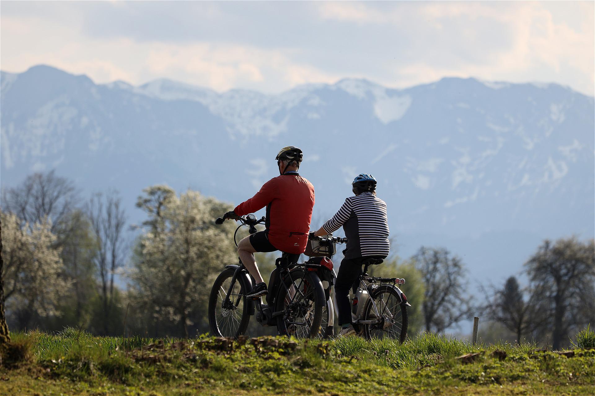 Keeping fit with an e-bike.